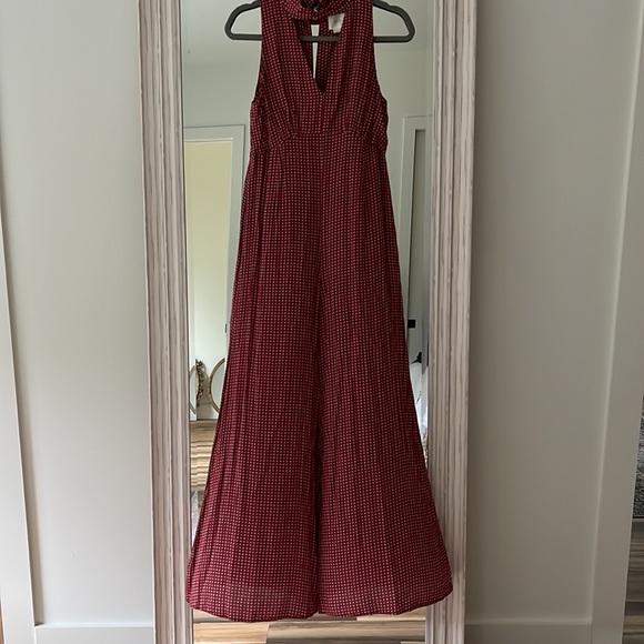 Anthropologie x Maeve Red Patterned Romper Size 6 EUC‎ - Picture 6 of 9